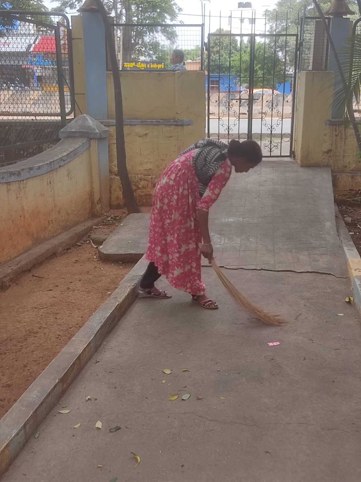Ashram Sweeping